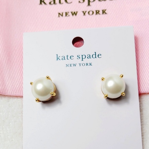Kate Spade • Rise ans Shine Pearl Earrings with Cubic Zirconia - Picture 5 of 7